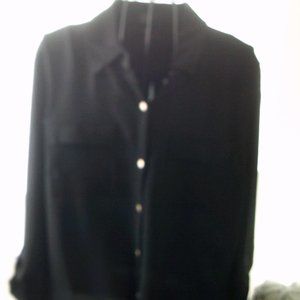 NWT Jones New York Black Blouse Size S